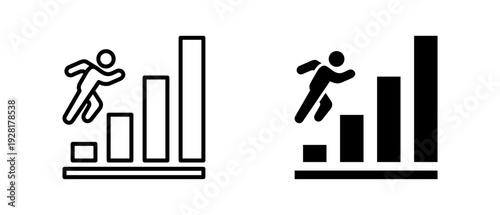 Personal Growth  icon set with style outline and solid. vector simple elements for design and presentation.
