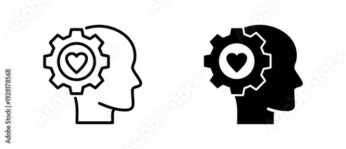 Stress Management  icon set with style outline and solid. vector simple elements for design and presentation.