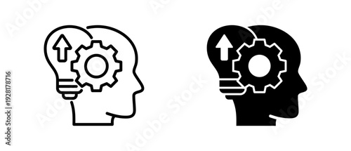 Mindset Shift  icon set with style outline and solid. vector simple elements for design and presentation.