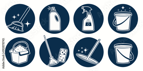 A collection of icons representing various activities and objects Vector