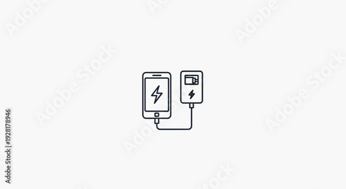 Two devices with lightning cables connected.