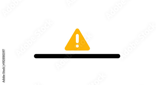 Warning sign with exclamation mark symbol.
