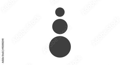 Black circles stacked vertically downwards.