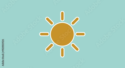 Minimal Summer Sun Icon