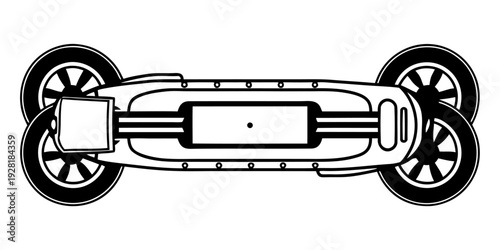 Electric Scooter Icon – Flat Minimal Vector, Single Element, Isolated on White Background