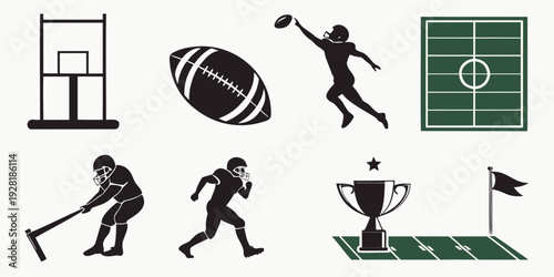 Illustrations of various sports and activities for a diverse range of athletic events Vector