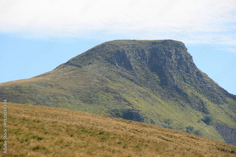 Fototapeta premium mountain (ordanche crag) in auvergne in france 