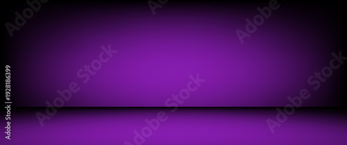 Gradient background blue and purple colors of the studio The wallpaper features bright, modern neon lines shining from the stage floor.
