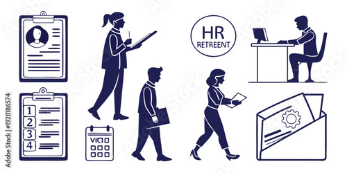 A diverse group of people engaging in various activities and professions Vector