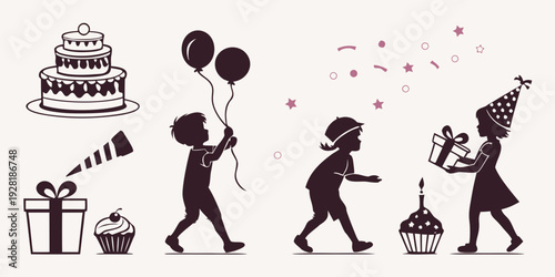 A family enjoying a picnic in the park with various activities and items. Vector