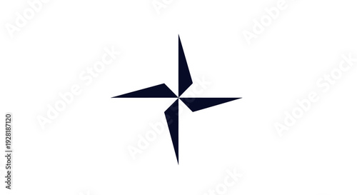 Black star shape with four points.