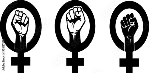 Empowering women's day symbols of unity and strength
