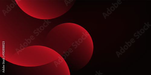 Abstract Neon technology background with Red circle lines glowing light for Landing Page Web design