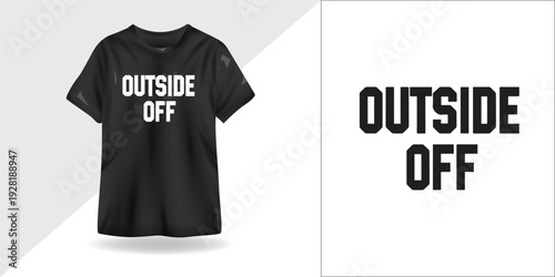 Outside Off Introvert Minimal Typography T-shirt Design