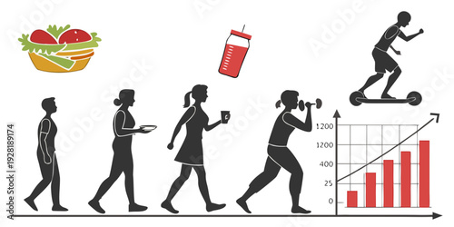 A visual representation of the journey from idea to success in business Vector