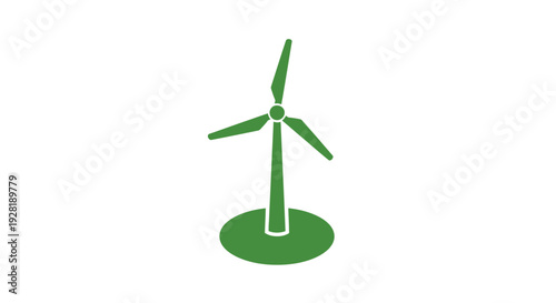 Green Wind Turbine Renewable Energy Source.