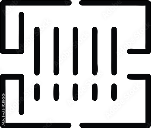 Abstract Geometric Grid Pattern for Technology Circuit Board or Data Flow Visualization System