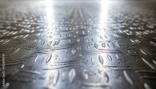 Close Up Of Fine Industrial Metal Mesh With Evenly Spaced Pattern Soft Direction