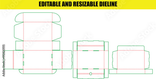 Customizable Folding Box Packaging Templates Collection for Diverse Product Container Design Needs