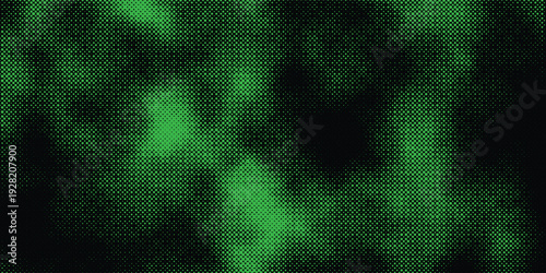 Grunge halftone background with clouds motion texture. Acid green color y2k aesthetics.