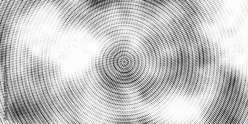 Dynamic Concentric ripple circles with dotted sound wave rings forming a dynamic radial composition. vector creative background