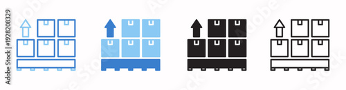 Pallet Vector Illustration In Multistyle