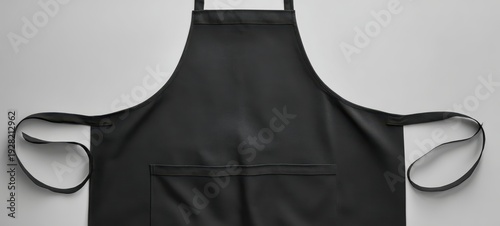 The Apron Laid Flat on a Neutral Background for Culinary and Craft Use