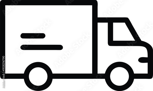 Commercial Shipping Delivery Truck for Efficient Logistics and Cargo Transport
