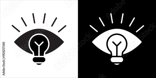 Vision Icon Sheet Black And White