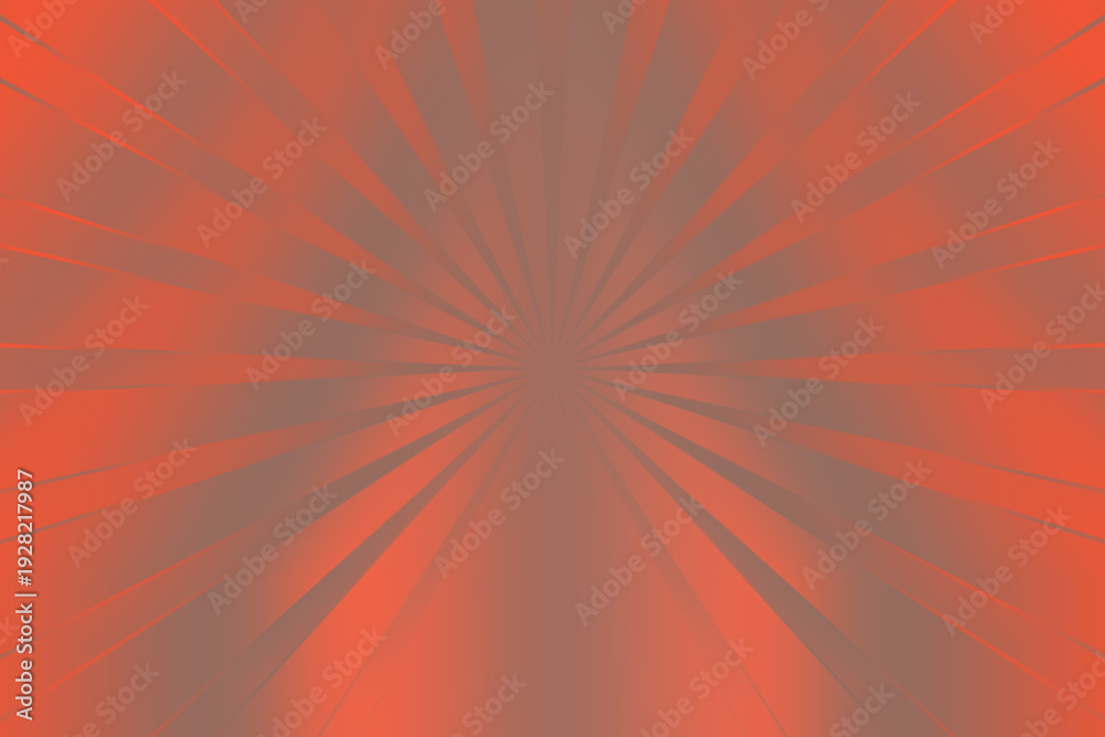 Obraz premium Illustration of orange radial burst abstract background