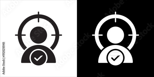 Target Audience Icon Sheet Black And White