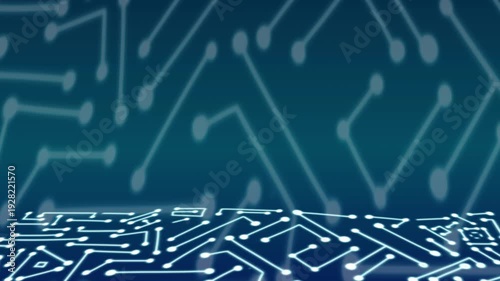 4k Abstract Futuristic Technology Circuit Background