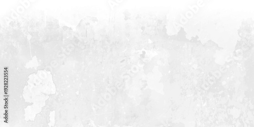 White grunge featuring light gray marble texture. Layers of thick white acrylic paint, cracked gesso texture, and gray charcoal rubbings. smooth stone surface, natural concrete texture.