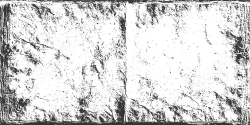 Textured black and white distressed grunge background with rough surface details and crack lines