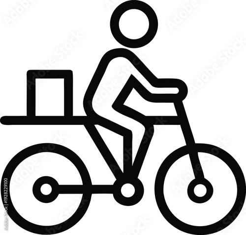 Essential Bicycle Courier Service Delivering Packages in Urban Environments for Fast Transportation