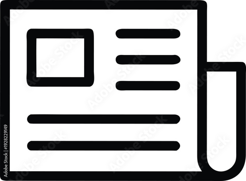 Essential Business News Daily Publication Document Information Report Communication Media Outline Icon