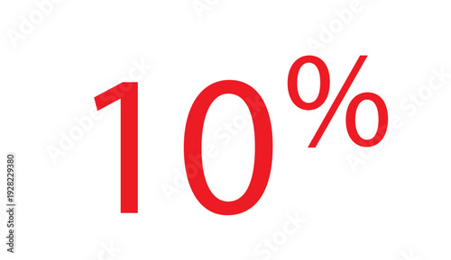 10 percent discount vector icon