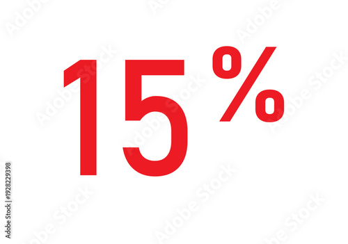 15 percent discount icon