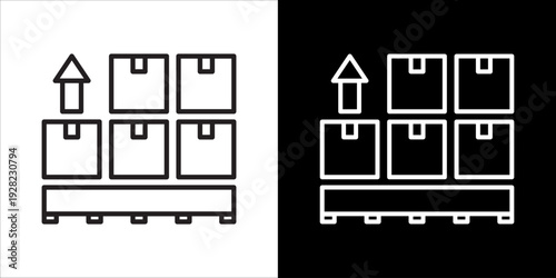 Pallet Icon Sheet Black And White