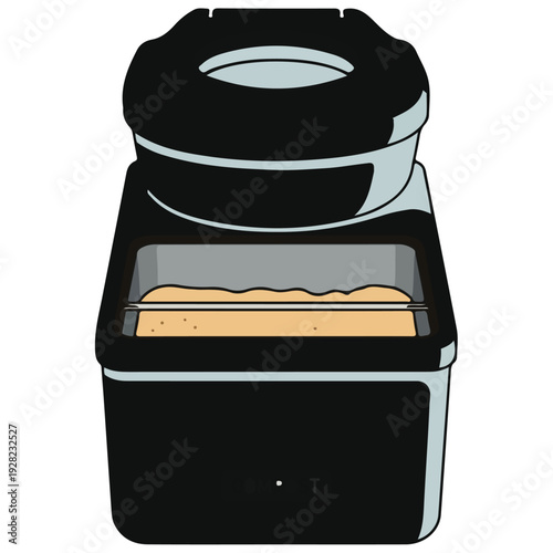 Modern Air Fryer Illustration Vector Design