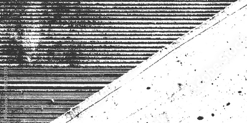 Black and white textured background with diagonal line and speckled pattern horizontal