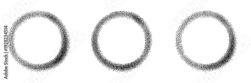 Spray Paint Grainy Circle Texture Set