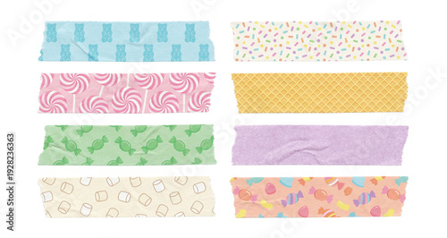 Wallpaper Mural Cute candy pastel washi tape . Torontodigital.ca