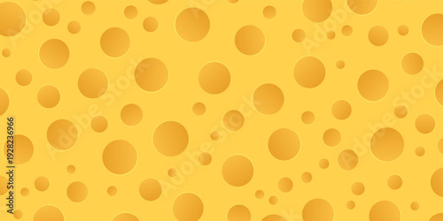 cheese texture seamless pattern vector graphic illustration background with holes yellow flat design cartoon element design