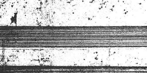 Black and white textured background with horizontal lines and speckles abstract grunge distressed