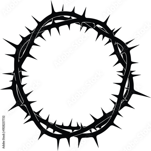 A crown of thorns symbolizing sacrifice and suffering
