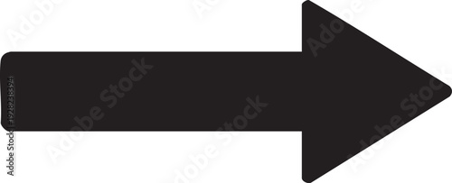 Black right arrow icon vector