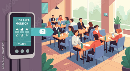 Air Quality Monitor in Classroom Setting.