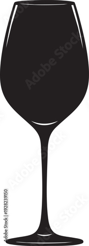 Black wine glass icon