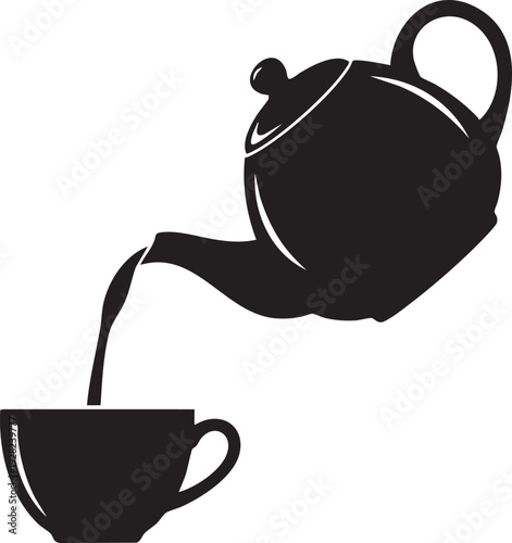 Tea pouring icon